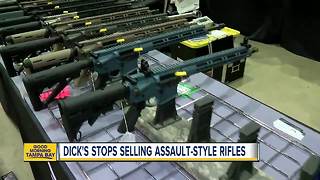 Dick's Sporting Goods to stop selling assault-style rifles