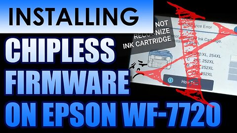 How to Convert Epson WF-7720 Sublimation printer to Chipless Firmware