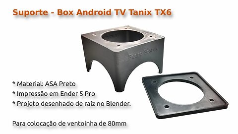 3D Printing ~ Suporte Cooler Fan - Box Android TV Tanix TX6