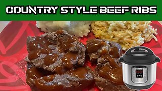 Instant Pot Country Style Beef Ribs | Beef Rib Recipe