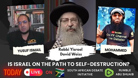 RABBI YISROEL WEISS - IS ISRAEL ON THE PATH OF SELF - DESTRUCTION. HOSTED BY YUSUF ISMAIL.