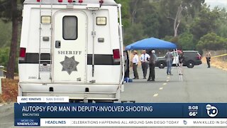 Autopsy for man in deputy-involved shooting