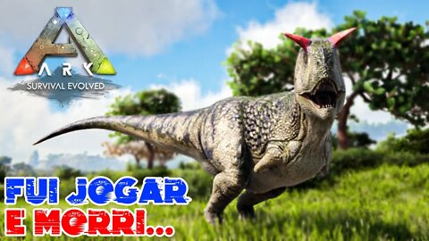 UM CARNOTAURUS ME ATACOU, FINALMENTE CONSEGUIMOS CRISTAL - ARK OMEGA