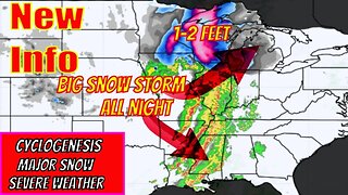 Huge Storm Today Bringing Severe Threats, Potential Blizzards & Feet Of Snow - The WeatherMan Plus