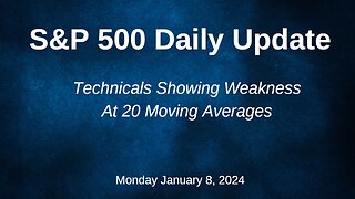 S&P 500 Daily Market Update for Monday January 8, 2024