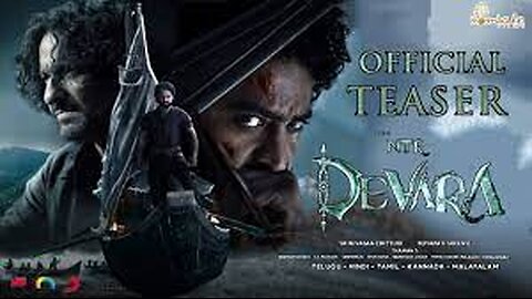 DEVARA Part-1 Hindi Teaser Trailer Jr NTR, Janhavi Kapoor, Saif Ali Khan Anirudh, Koratala Siva