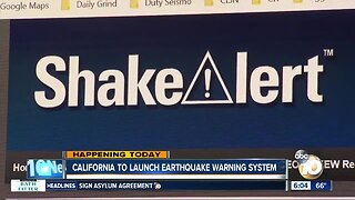 California launching early earthquake warning system