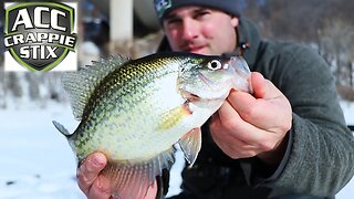 Crappie Fishing in February (Ice Fishing)