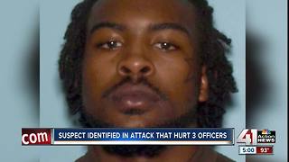 Suspect identified in attack that hurt 3 officers