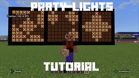 How to build Cool Party Lights in Minecraft - Tutorial- Bedrock Edition 1.20.73