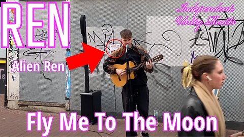 "Alien" Musician Ren Has A Dog Army Too!! | Ren Performs Fly Me To the Moon Live Reaction