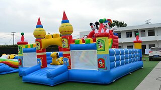 Michey And Clown Fun City #inflatables #inflatable #trampoline #slide #bouncer #catle #jumping