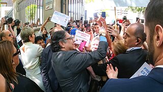 🎥Desde Madrid, la comunidad residente en España le envió un mensaje de apoyo al Pdte. Gustavo Petro