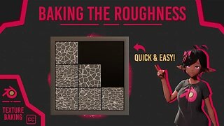 Turn MATERIAL ROUGHNESS into a TEXTURE!! - Blender Texture Baking