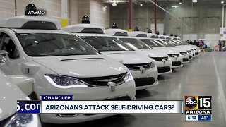 Report says Waymo vans are being struck by vandals in Arizona