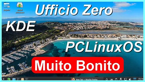 Ufficio Zero Linux Cagliari baseado em PClinuxOS. Desktop KDE5. Muito Rápido.