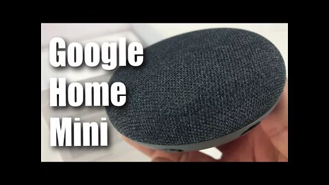 Unboxing the Google Home Mini in charcoal