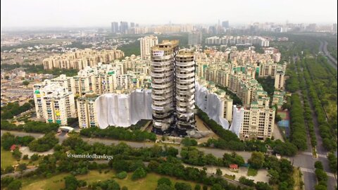 Twin Towers of India ( Noida ) brought down in 9 seconds.