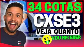 PRIMEIROS PROVENTOS DA CXSE3 (CAIXA) QUANTO VOU RECEBER?