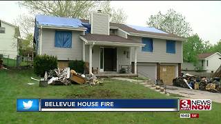 Lightning starts fire at Bellevue home