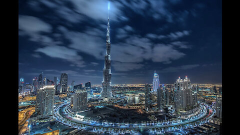 Amazing view of Dubai Marina 4K