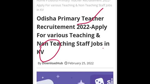 kendriya vidyalaya Teacher jobs in Odisha 2022 | #preparationking | Free job Odisha | Nijukti khabar