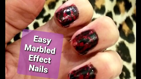 Easy, Marbled Nail Tutorial