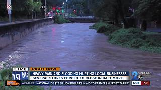 Heavy rain and flooding hurting local businesses