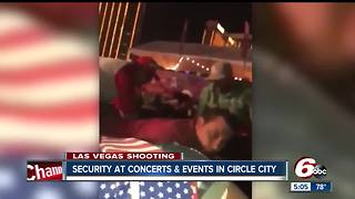 Security concerns at sports and concert venues following Las Vegas shooting; statement released about safety at Garth Brooks concerts in Indy this weekend