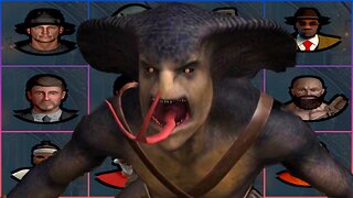 SNAKE Smashes ALL Soul Eyes Demon: Remake Eyes Characters! 🤕 New Monster Jumpscares Horror game