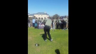 Ramaphosa tees it up at presidential golf day in Cape Town (ifB)