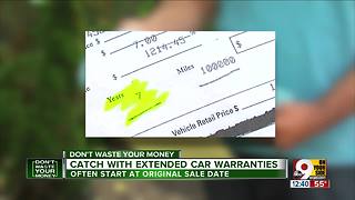 Catch with extended car warranties