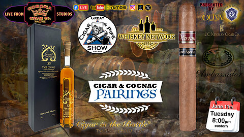 Cigar and Cognac Pairing featuring Cigar in the Bottle and Vartan Cigars.
