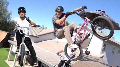 BMX at Andy Buckworths house Bryce Tryon, Austin Forkner and Jose Cedano