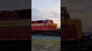 Florida East Coast Railway Local at Beville Rd South Daytona Florida Mar. 13 2023 #railfanrob #fec