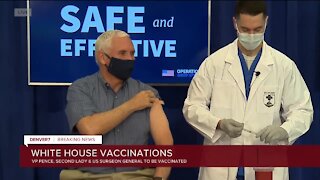 Vice President Mike Pence gets COVID-19 vaccine