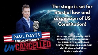 The stage is set for martial law and suspension of US Constitution!