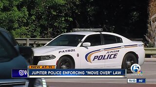 Jupiter police enforcing 'move over' law