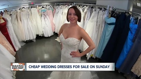 Super cheap wedding dresses for sale this Sunday