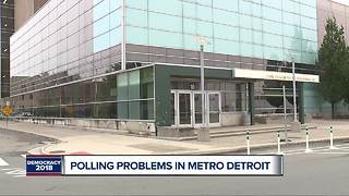 Polling problems in metro Detroit