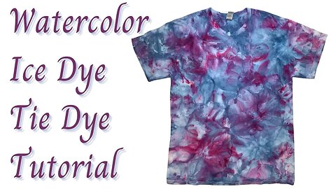 Tie-Dye Designs: Watercolor Ice Dye Wiffle Ball Method DUI/DOI Part Two