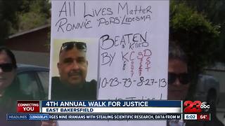 4th Annual Walk for Justice held for six hours, ended at Heritage Park
