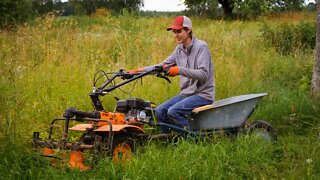 DIY Mini Trailer for Two Wheel Tractor