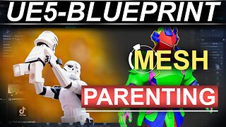 Unreal-5 Menu UI: Blueprint 3D Object Rig Parenting (60-SECONDS!!)