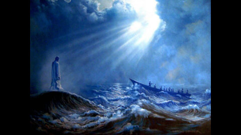 “Walking on the angry tempest of the Sea of Galilee”