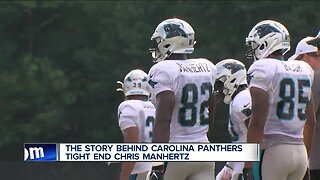 Chris Manhertz findins success with Panthers after college basketball career