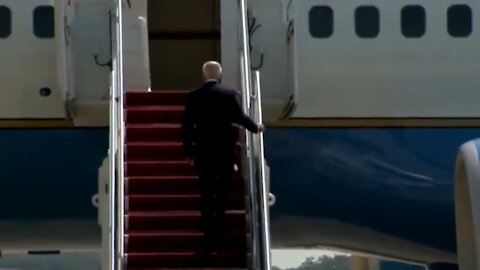 What Fell Out Of Biden's Pants As He Walked Up Air Force One Steps?
