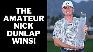 AMATEUR Nick Dunlap WINS on the PGA Tour! 🏆 #golf