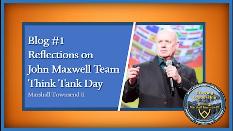 MT2 Growing Leadership Blog #1 - Reflection On JMT Think Tank Day