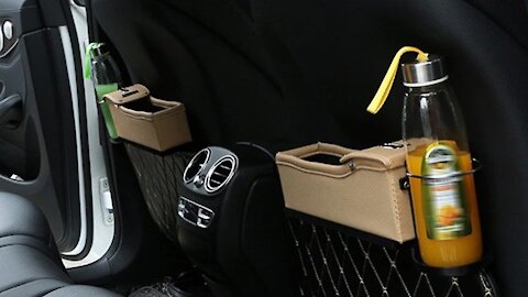 Car Seat Crevice Storage Box Cup Drink Holder Organizer